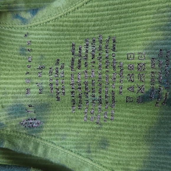 Nwot Free People Movement Happiness Runs Custom Tie Dye Set - Picture 7 of 14